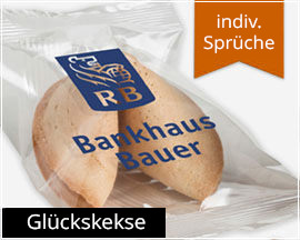 Glückskekse mit Logo bedrucken und erfolgreich werben.