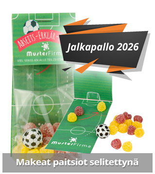 Jalkapallo Mainostuotteet jalkapallo-tapahtumaan 2026.