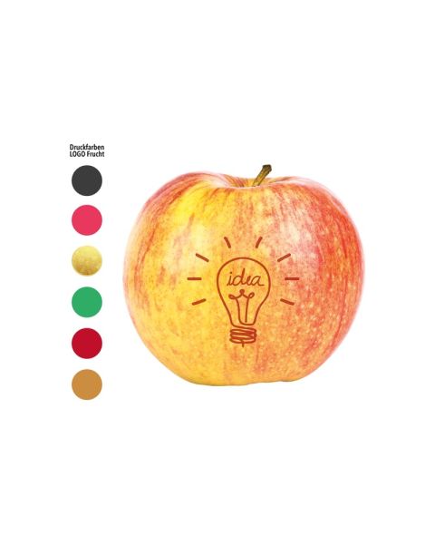 LogoFruit red apple with standard print Brainstorming