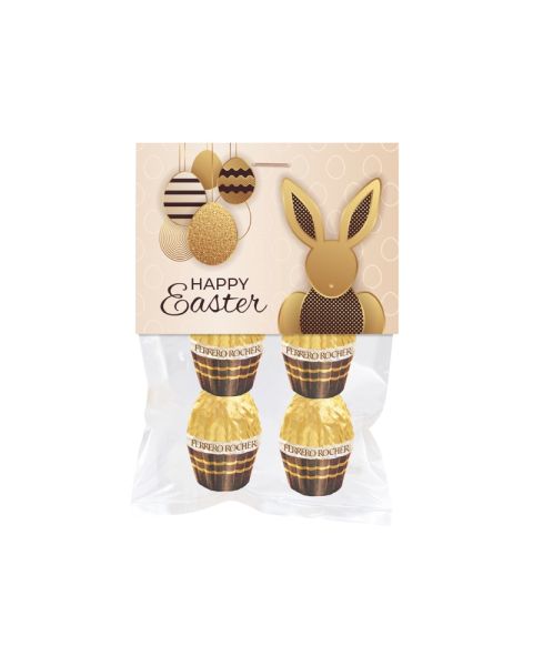Ferrero Rocher eggs in bags with advertising