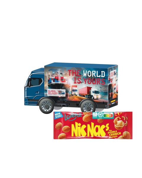 3D Präsent LKW Nic Nac's Erdnüsse mit Werbedruck