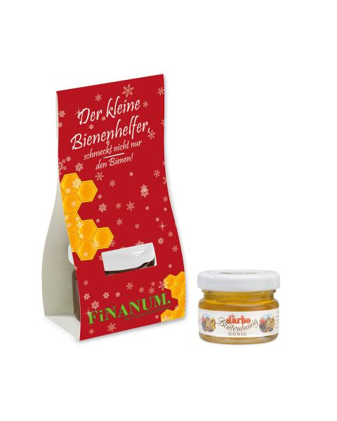 Honig in Überreichverpackung - Weihnachten mit Werbeanbringung
