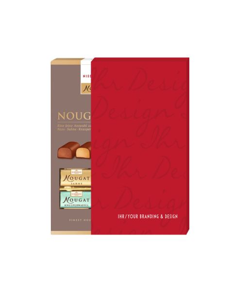 200 g Niederegger Nougaterie im Werbeschuber