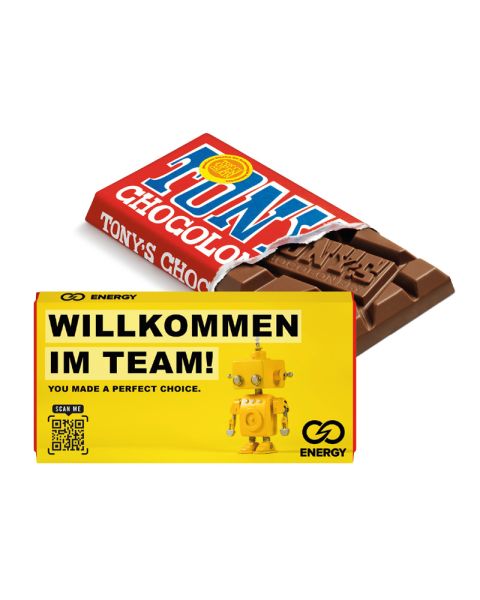 90 g Tony's chocolate bar in promotional slipcase