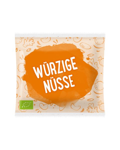 15 g LANDGARTEN Bio Edelnuss Selektion im Papiertütchen mit Werbedruck