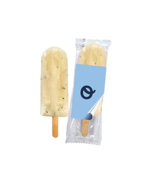 90 ml lime mint sorbet ice cream with promotional label