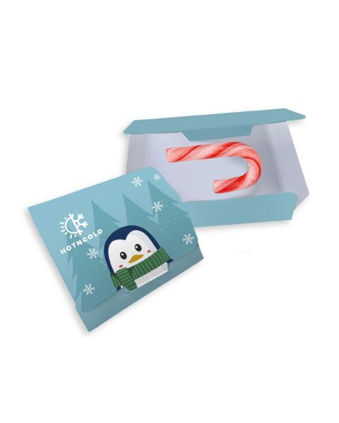 Promotional letter with a candy cane and promotional print