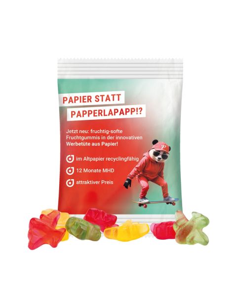 15 g Trolli Fruchtgummi Flugzeuge im Werbetütchen aus recyclingfähigen Papier
