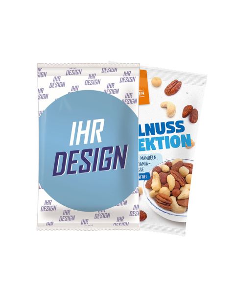 45 g LANDGARTEN Bio Edelnuss Selektion im Papiertütchen mit Werbedruck