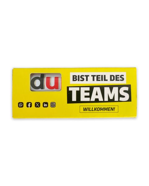 duplo Doppelpack im Werbeschuber mit Werbedruck