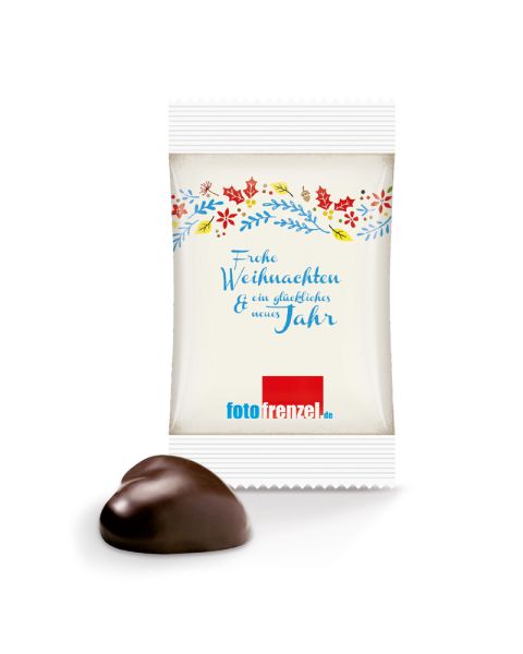 1 gingerbread heart in promotional flow pack