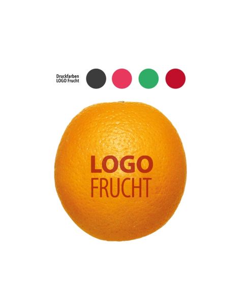 PR LogoOrange mit Werbedruck