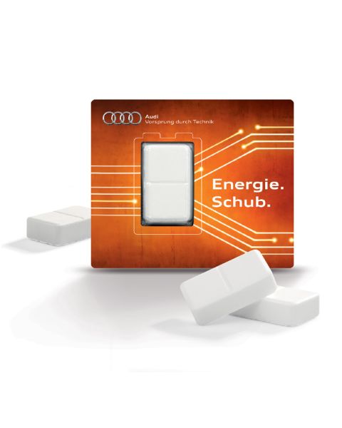 Energy Karte mit Werbedruck