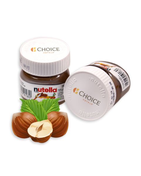 25 g Nutella in mini jars with promotional print
