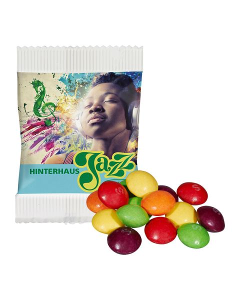 10 g Skittles in paper promotional bags with customised print