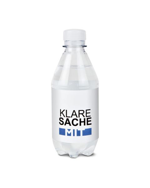 330 ml promotional sparkling water with logo print
