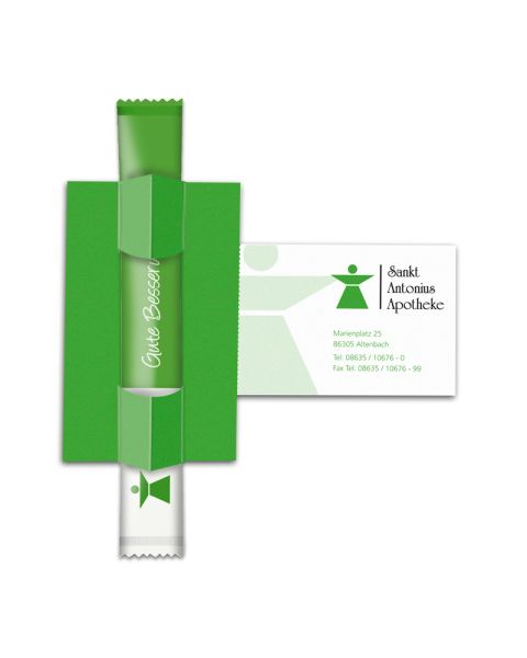 Bio TeaFlyer V-Card mit individueller Bedruckung