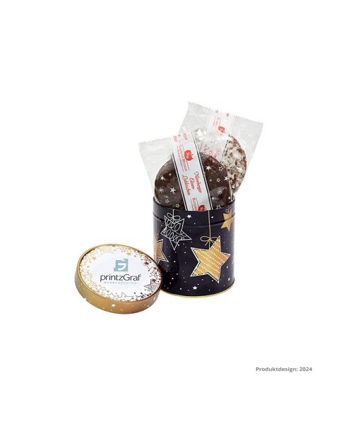 Christmas tin with custom design