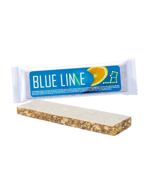 Express lime fruit bar in flow pack with promotional label