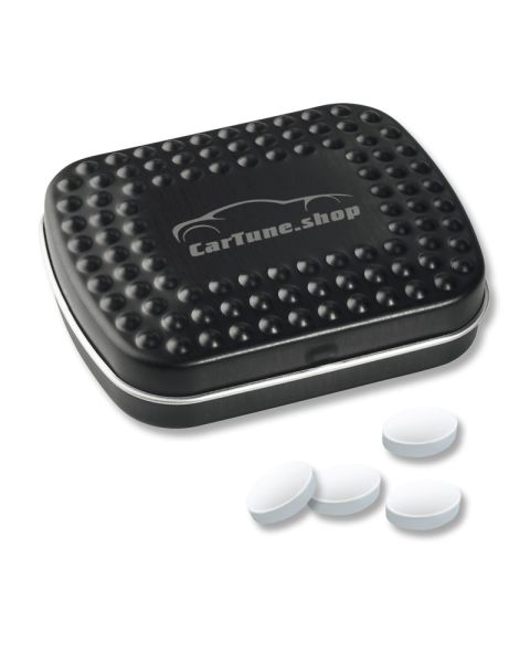 Cool Ice techno tin with embossing and logo print