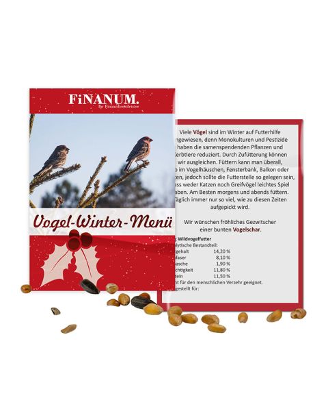 20 g Vogelfutter-Tütchen mit Werbedruck