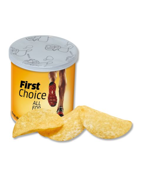 MINI PRINGLES with advertising sleeve