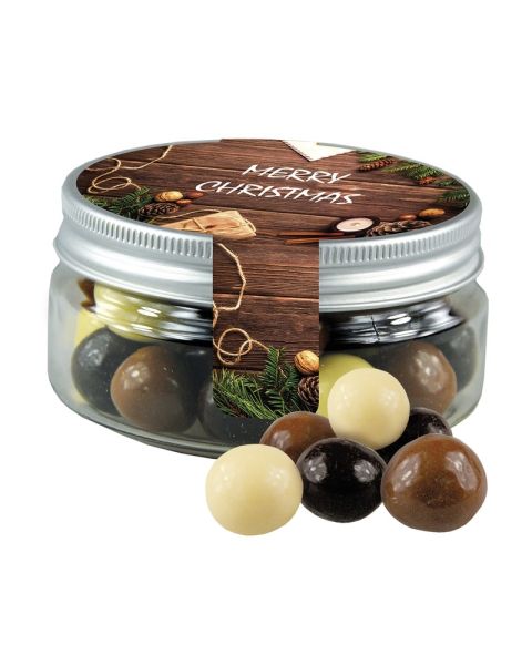 40 g Knusperkugel-Mix in Sweet Dose mit Werbe-Flügeletikett