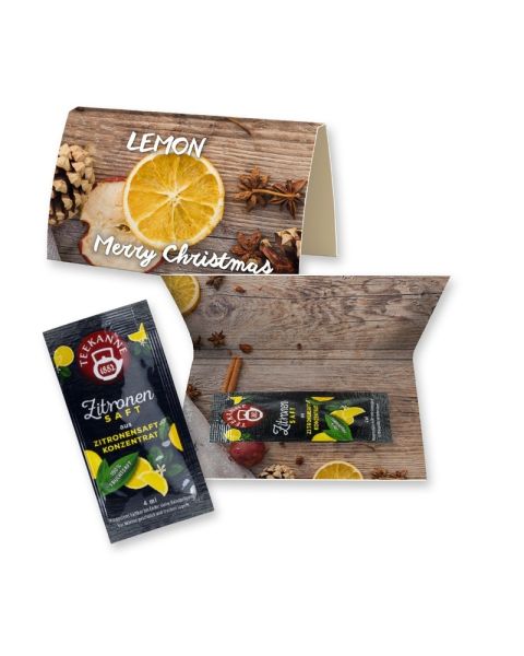 4 g lemon juice in printable folding card