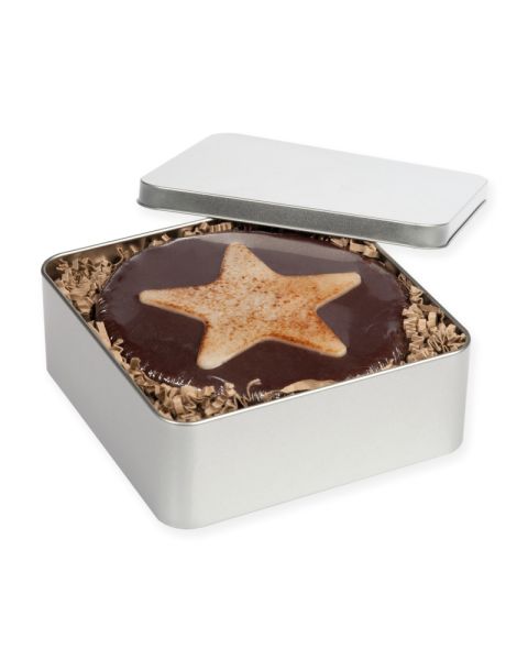 460 g Weihnachtstorte in edler bedruckbarer Metallbox
