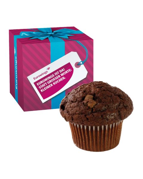 Muffin Maxi in promotional box with logo print