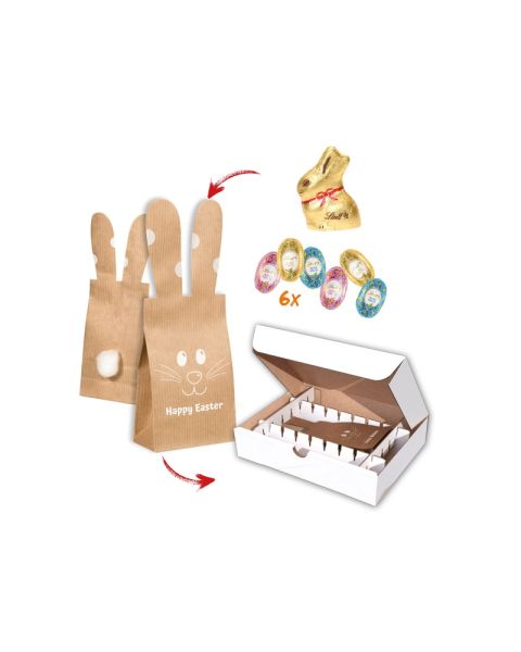 Mailingbox Bunny Bag Lindt Mix mit Werbeanbringung