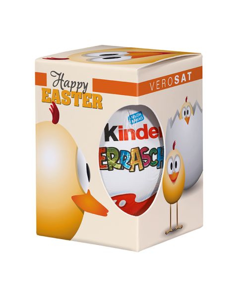 Kinder Surprise Egg in window box with promotional print