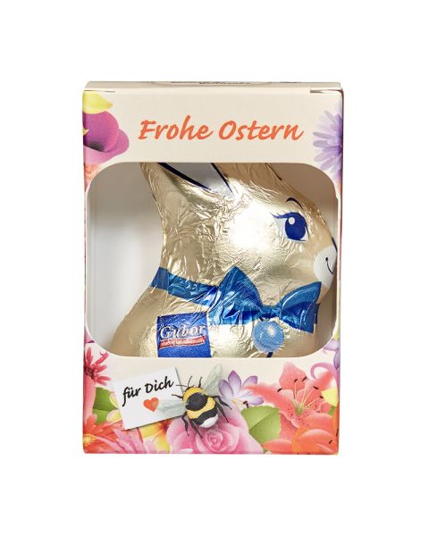 Promotional cardboard box with Gubor Easter bunny