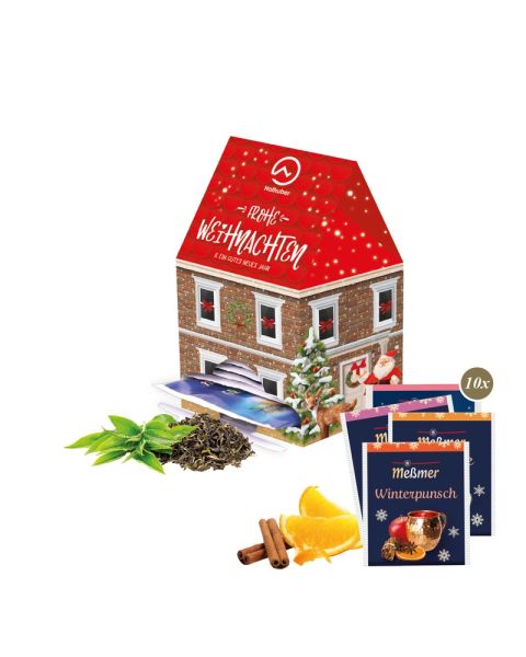 Tea House Mini Christmas tea with promotional print