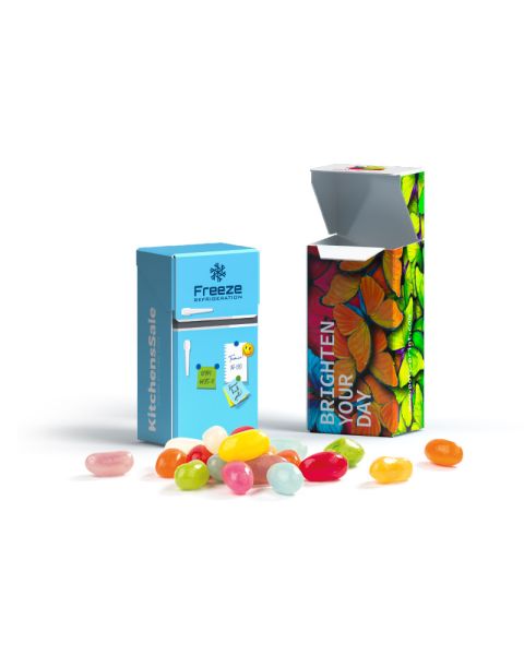 Slim box mini jelly beans with logo print