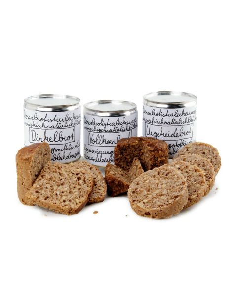 Bio-Brot in der Werbedose