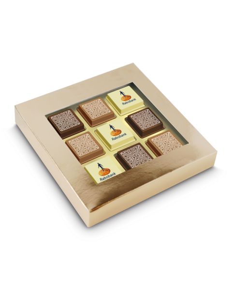 9er Logopralinen mit Werbedruck