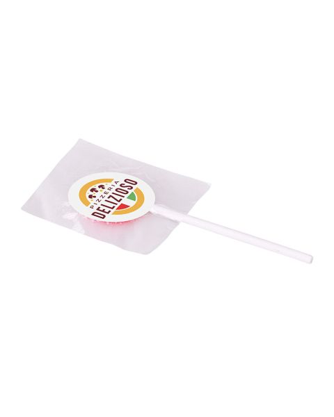 5 g lollipops with sticker and logo print