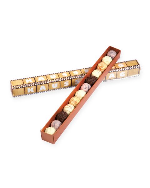 12er-Pralinenstange mit Werbebanderole