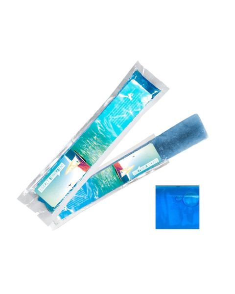 40 ml single-flavour water ice cream in forest fruit/blue with promotional label