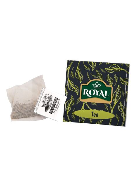 Grüner Tee Beutel mit Papierumschlag mit Werbedruck