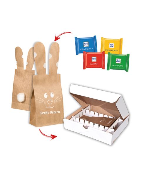 Mailingbox Bunny Bag Ritter SPORT minis mit Werbeanbringung