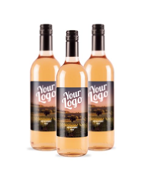 0.75 l Vin De France Rosé with promotional label