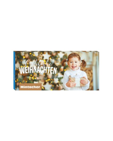 Schokoladentafel Excellence von Lindt mit Werbekartonage mit Logodruck