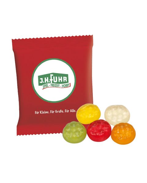 6,5 g HARIBO Mini-Fußbälle Fruchtgummi im Werbetütchen mit Logodruck