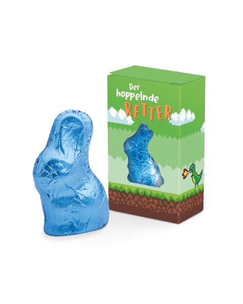 Rettergut Easter bunny in window box with advertising print