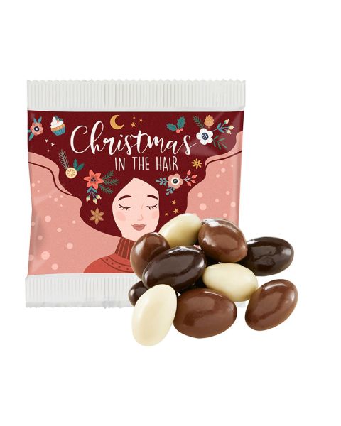 Weseke Coated Almonds in Paper Bags with Logo Print