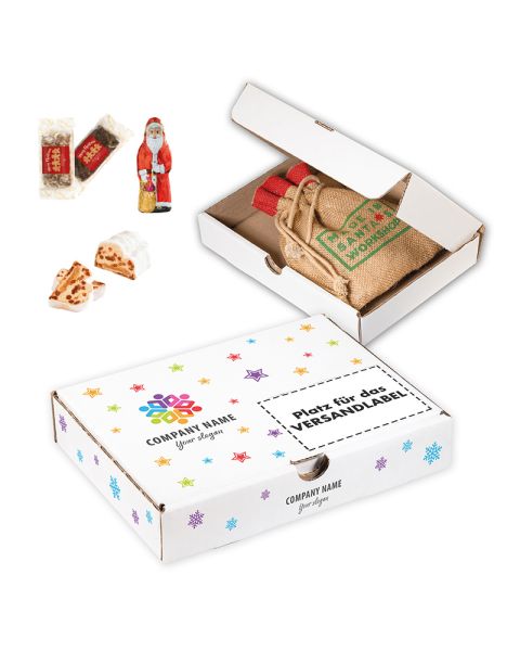 Mailing box Christmas mix with advertising