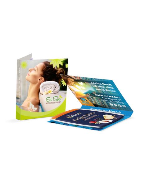 Advertising card Meßmer tea fruit mix with logo print