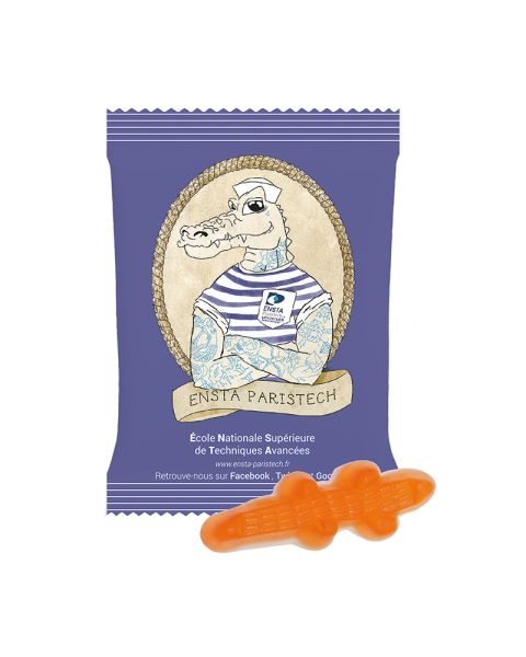 HARIBO Croco in promotional bags with logo print